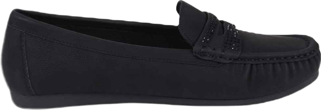 Women's Eagle Embellished Driving Moccasin Loafers