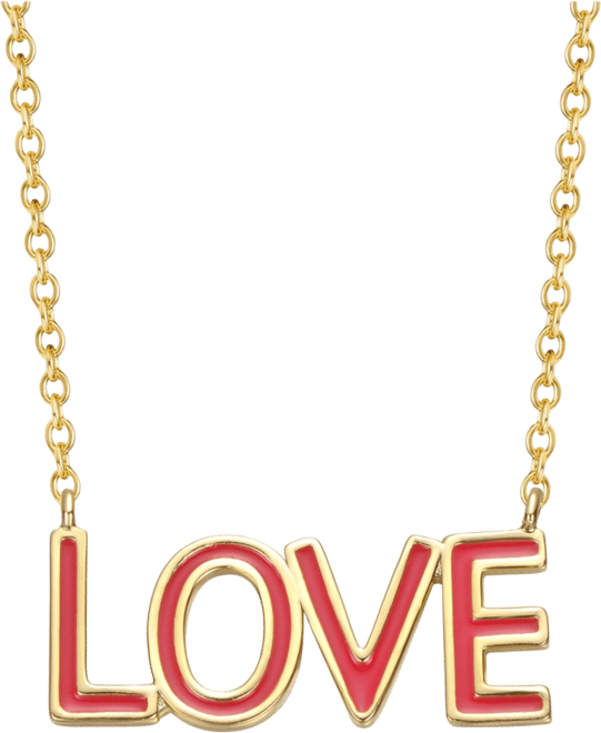 Cherished 14K Gold Plated Love Necklace