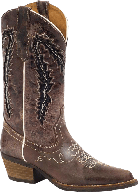 Women's Cowgirl Leather Boots By