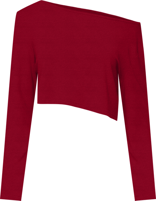 Women's Cropped Off Shoulder Top