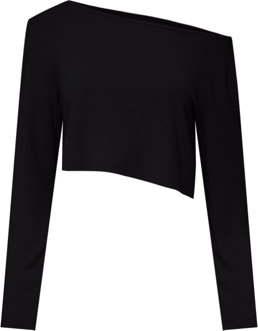 Women's Cropped Off Shoulder Top