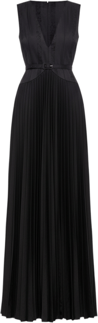 Women's The Jaelyn | Black Pleated Gown