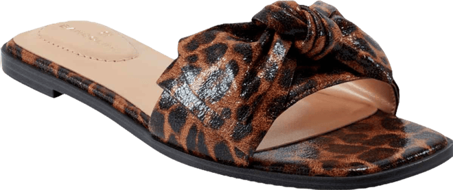 Women's Violeta Bow Flat Slide Sandals