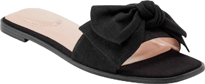 Women's Violeta Bow Flat Slide Sandals