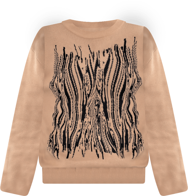 Women's Caviar Embroidery Print Sweater
