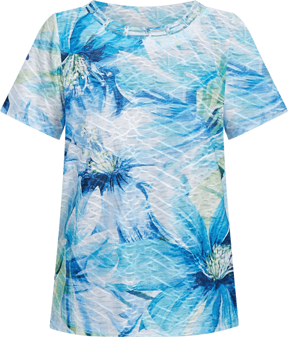 Women's Crew Neck Floral Top