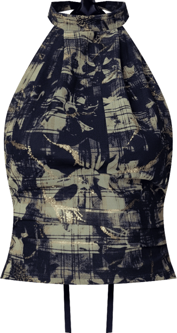 Womens Paz Printed Mesh Top