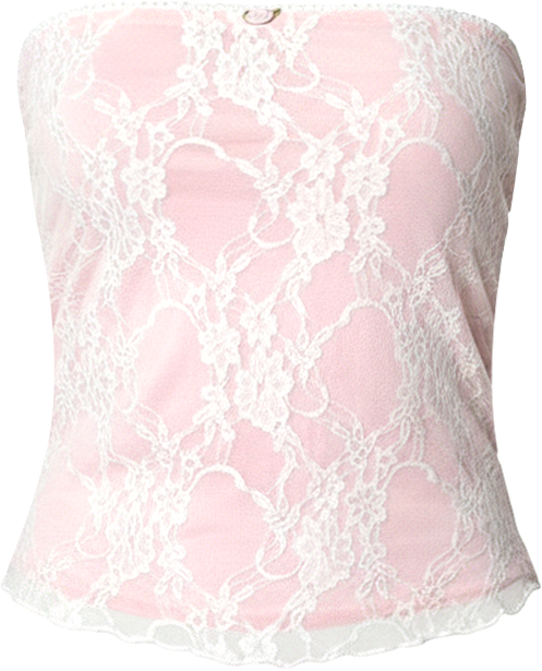 Womens Allison Lace Tube Top