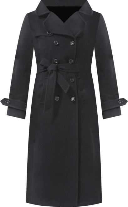 Women's Charlotte Wool Blend Maxi Trench Coat