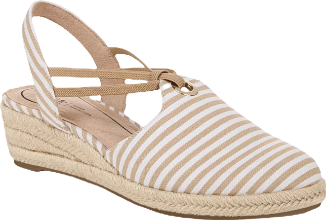 Women's Kennedy Closed Almond Toe Wedge Espadrilles