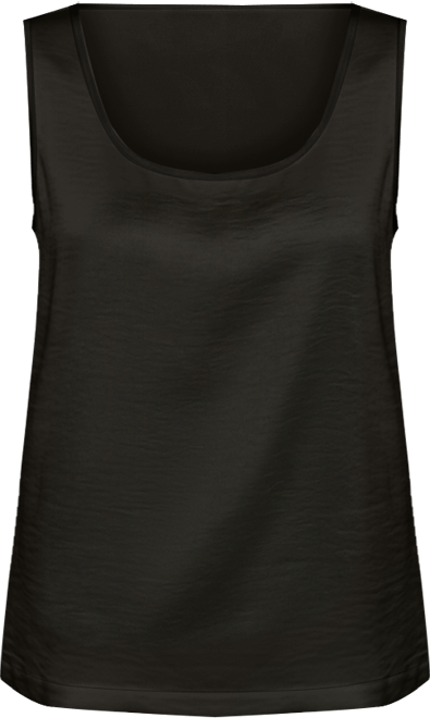 Women's Satin Scoop-Neck Tank Top