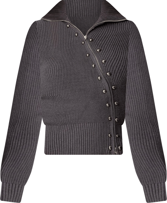 Edikted Womens Ribbed Asymmetric Zip Up Cardigan - Macy's