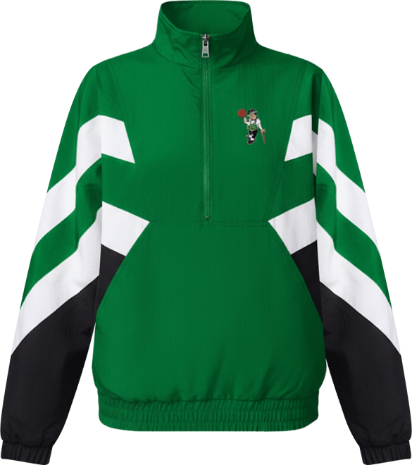 Women's Kelly Green Boston Celtics Renegade Oxford Half-Zip Jacket