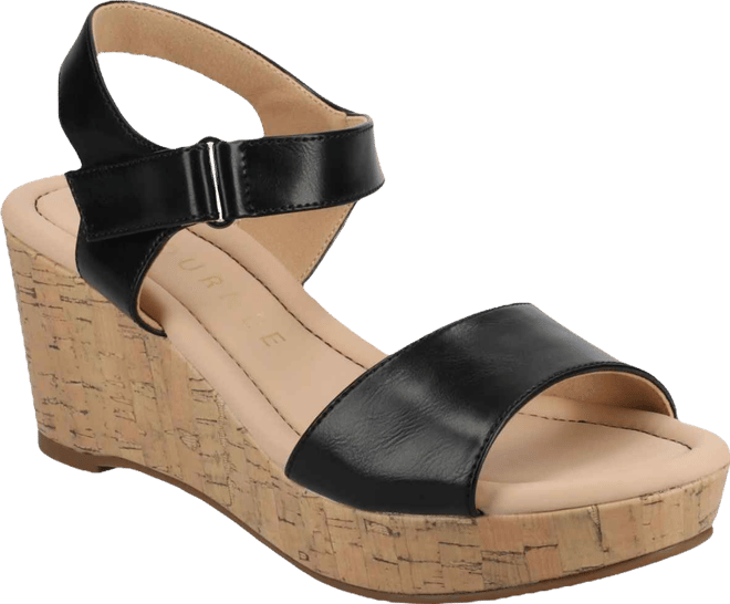 Women's Ranae Ankle Strap Platform Cork Wedge Sandals
