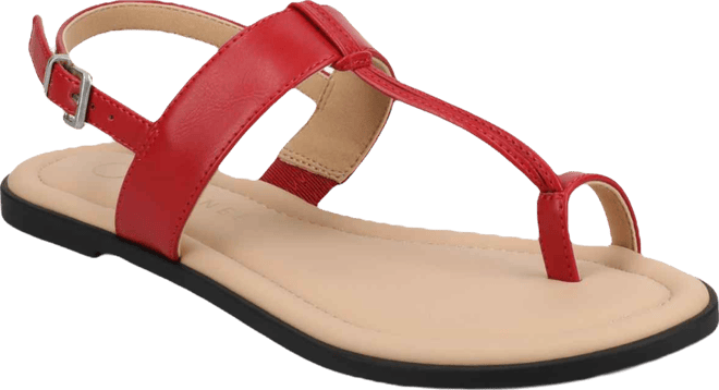 Women's Gerra T Strap Toe Ring Flat Sandals