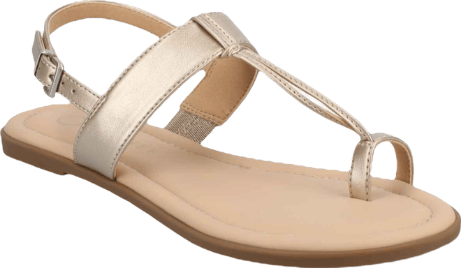 Women's Gerra T Strap Toe Ring Flat Sandals