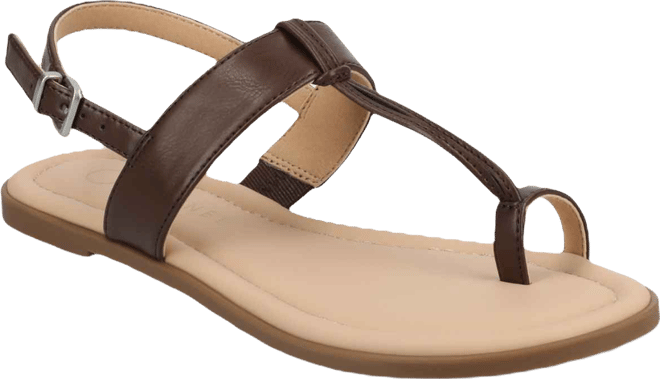 Women's Gerra T Strap Toe Ring Flat Sandals