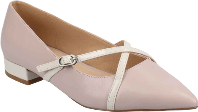 Women's Camby Crisscross Strap Pointed Toe Flats