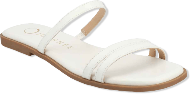 Women's Brisa Multi Strap Slip On Flat Sandals