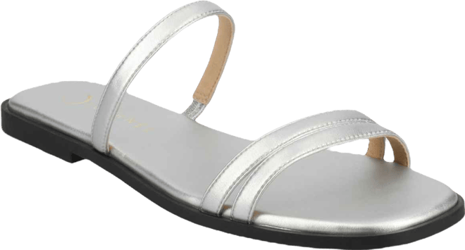 Women's Brisa Multi Strap Slip On Flat Sandals