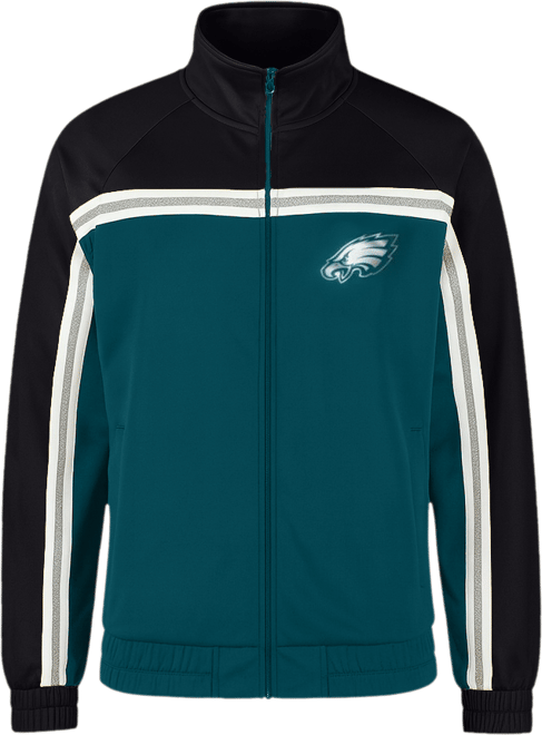 Women's Midnight Green Philadelphia Eagles Post Game Full-Zip Track Jacket