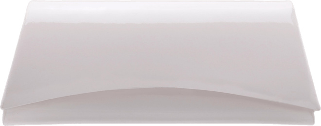 Curved Flap Slim Clutch