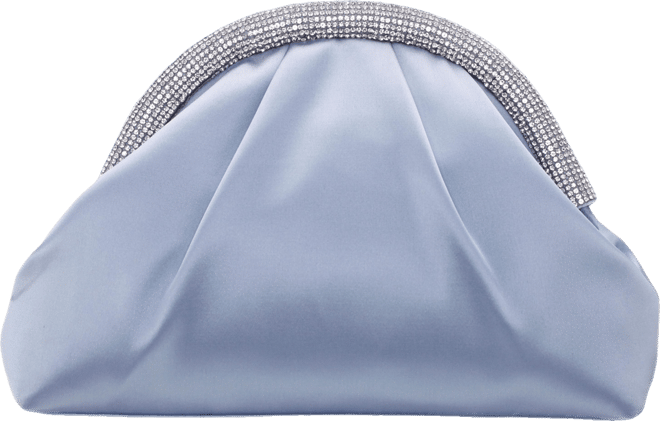 Small Crystal Trim Frame Clutch