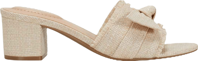 Women's Arden Raffia Knotted Bow Block Heel Sandals