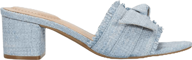 Women's Arden Raffia Knotted Bow Block Heel Sandals