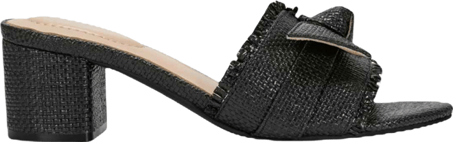 Women's Arden Raffia Knotted Bow Block Heel Sandals