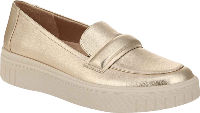 Women's Geneva Closed Round Toe Platform Penny Loafers