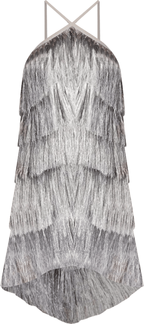 Women's Remedy Metallic Fringe Mini Dress