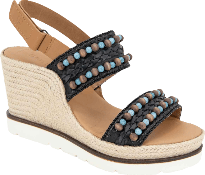 Women's Evora Beaded Wedge Sandals