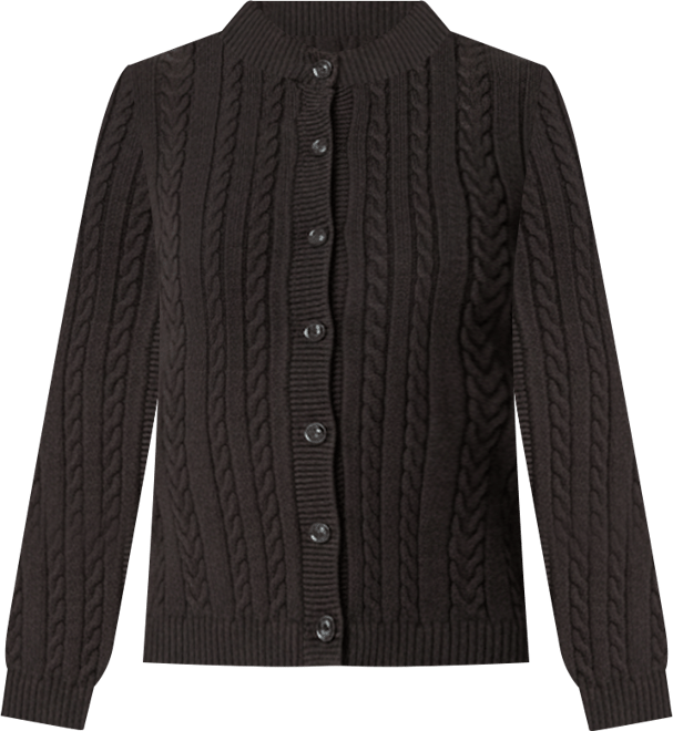 Womens Avey Detachable Cuff & Collar Cardigan