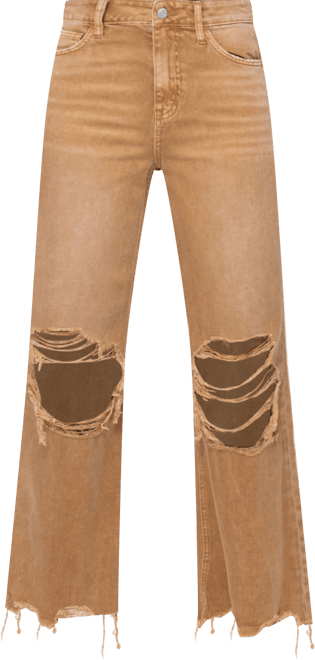 Women's Super High Rise 90's Vintage-like Cropped Flare Jeans