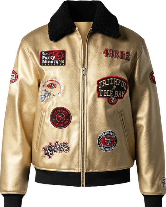 Men's and Women's Gold San Francisco 49ers Full-Zip Jacket