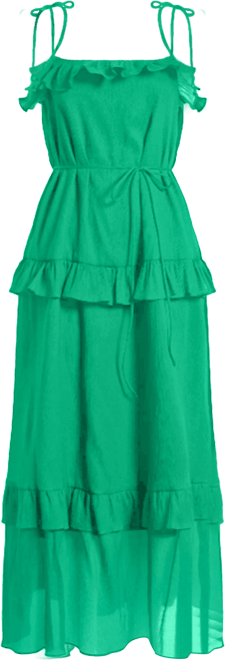 Women's Tie-Strap Maxi Dress