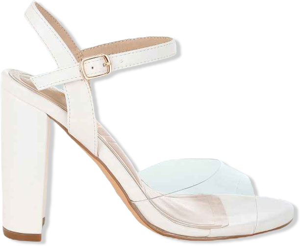Perta Clear Strap Block Heel Sandals Women