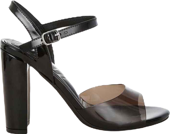 Kessel Tinted Clear Strap Block Heels Women