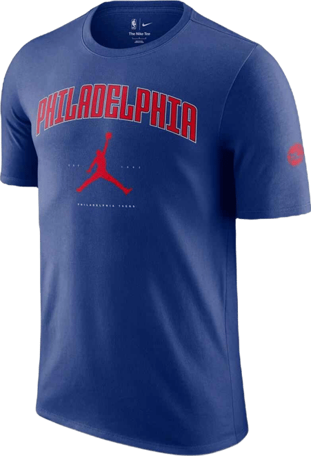 Men's and Women's&nbsp;Royal Philadelphia 76ers Essential Cities T-Shirt