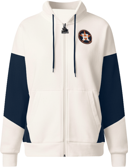 Women's White Houston Astros Scrimmage Full-Zip Hoodie