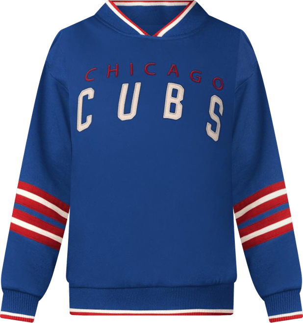 Women's Royal Chicago Cubs Wild Card Oversized Pullover Sweatshirt