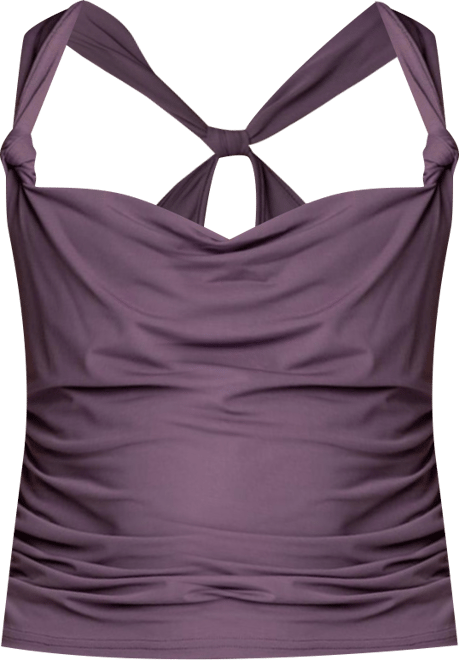 Women's Liza Knotted Cowl Neck Top