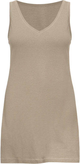 Women's Lauren Linen Jersey V-Neck Chemise