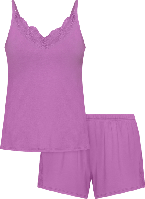 Women's Desiree Short Sleeve Pajama Camisole and Short Set