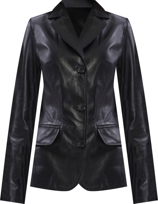 Women's Leather Blazer