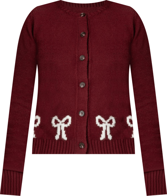 Womens Rona Bow Knit Cardigan