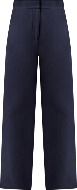 Women's Silk Wide Leg Tailored Pant with Mid Rise