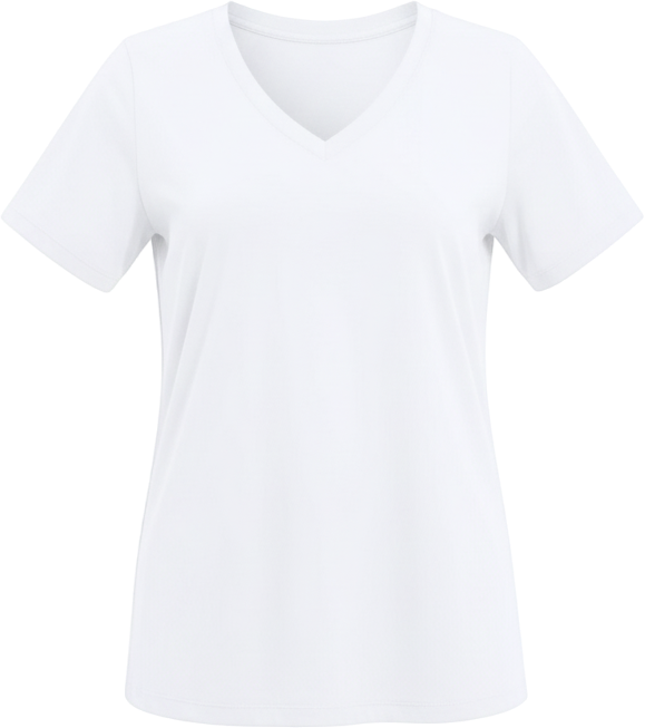 June + Vie Women's Plus Size Short-Sleeve V-Neck One + Only Tee