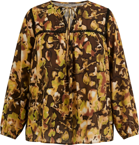 June + Vie Women's June + Vie Lace Trim Blouse